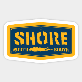 NORTH x SOUTH SHORE LONG ISLAND NEW YORK Sticker